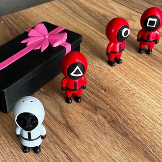 Squid Game Anahtarlık Seti - Özel Hediye Kutulu