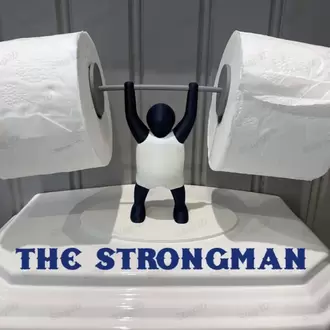 The Strongman Tuvalet Kağıdı Tutucu – Eğlenceli Banyo Aksesuarı