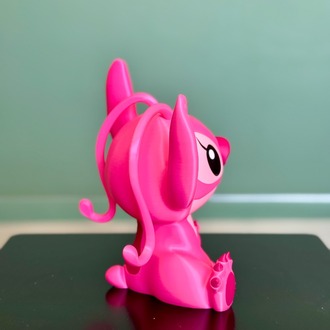 Stitch  Angel 3D Baskı Sabit Figür 10 cm