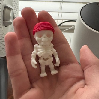 Baby İskelet Figür 3D Baskı – 5 cm – 4 Farklı Şapka