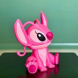 Stitch  Angel 3D Baskı Sabit Figür 10 cm