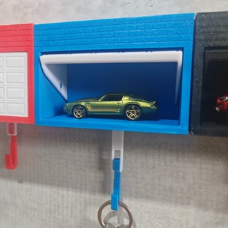 Anahtarlık Askılı Garaj Kapısı 3D Baskı 12 cm