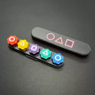 Squid Game 5 Taş 3D Baskı