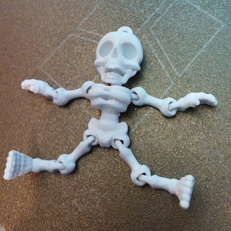 Flexi Mutlu İskelet 3D Baskı – 7 cm