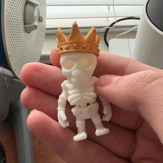Baby İskelet Figür 3D Baskı – 5 cm – 4 Farklı Şapka