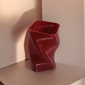 Kıvrımlı 3D Kalemlik - Saksı