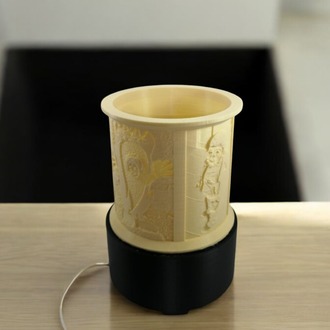 Lithophane Fotoğraflı Gece Lambası