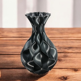 Yaprak Desenli 3D Vazo