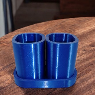 3D Tepsili 2li kalemlik ve ya aksesuarlık