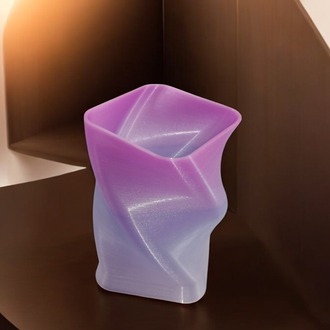 Kıvrımlı 3D Kalemlik - Saksı