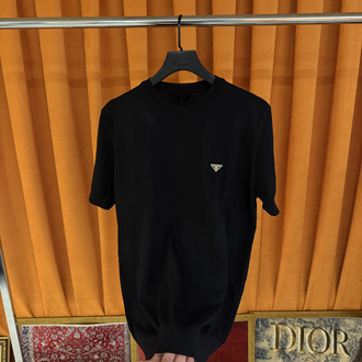 Prada yeni sezon ithal triko tişört siyah