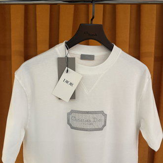 Christian dior nakış göğüs logo ithal tişört