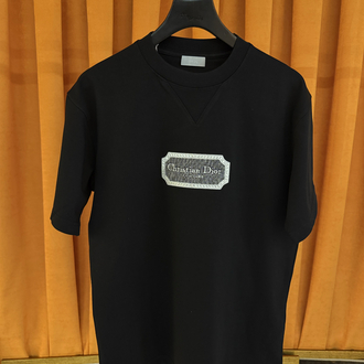 Christian dior nakış göğüs logo ithal tişört