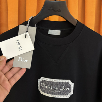 Christian dior nakış göğüs logo ithal tişört