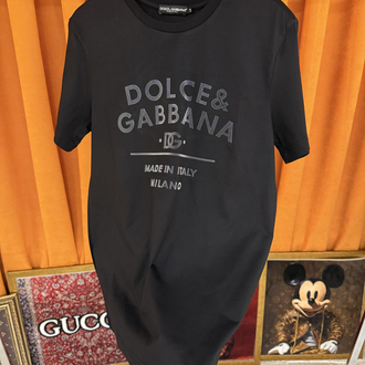 Dolce gabbana yeni sezon kabartma logo ithal tişört