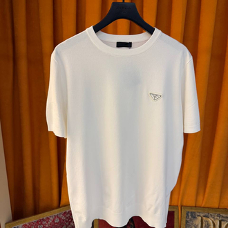 Prada ithal triko tişört yeni sezon beyaz 