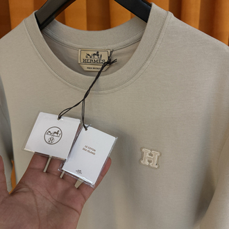Hermes yeni sezon göğüs logo detaylı ithal tişört 