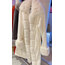 soft cozy coat beyaz kürklü