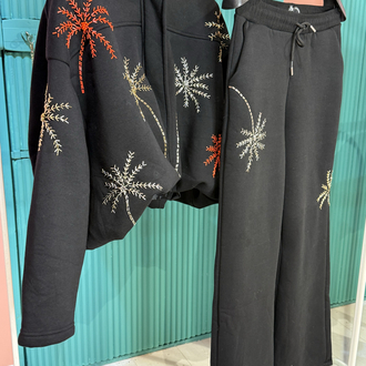 Palm siyah bomber set