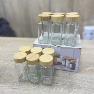 12Lİ BAMBU BAHARAT SET / ETİKET HEDİYELİ