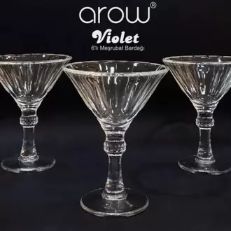 Arow Violet 6'lı Meşrubat Bardak