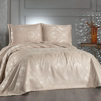Çapa Home ÇİFT KİŞİLİK PİKE TAKIMI 250 X 260 CM 2 YASTIK KREM