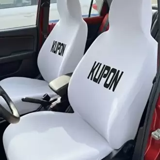 Kupon yazılı servis kılıfı beyaz