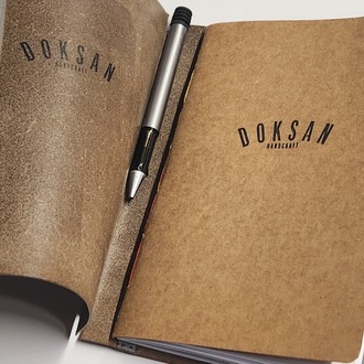 90 Basics v.01-L El Yapımı Defter ve Vejetal Deri Defter Kılıfı 