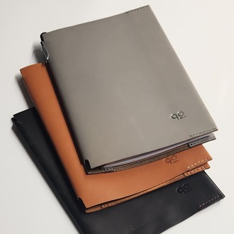 90 Basics v.01-L El Yapımı Defter ve Vejetal Deri Defter Kılıfı 