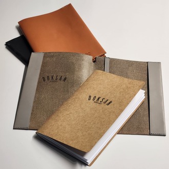 90 Basics v.01-L El Yapımı Defter ve Vejetal Deri Defter Kılıfı 
