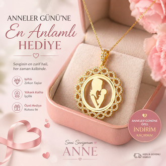 Anne Sevgisi Madalyon Kolye