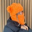 Neon Turuncu Kulaklı Balaclava