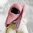Bunny Kulaklı Açık Pembe Balaclava