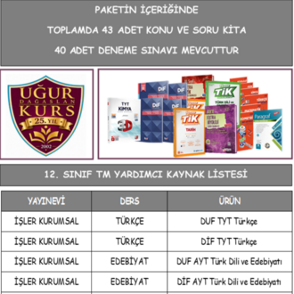 KURS 12 TM YARDIMCI KAYNAKLAR LİSTESİ