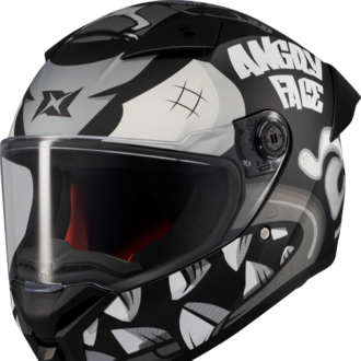 Axxis Fenix Angry Face Mat Siyah Gri