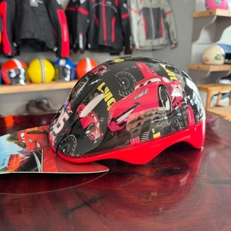 Şimşek McQueen (Disney Cars) Lisanslı Çocuk Koruyucu Kask