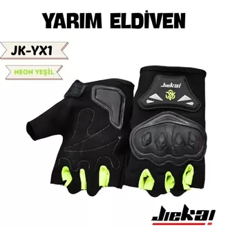 YARIM ELDİVEN KORUMALI * NEON YEŞİL *
