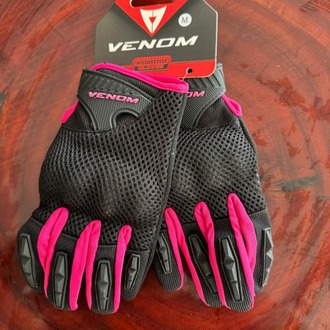 VENOM VN-920 KADIN MOTOSİKLET ELDİVENİ – PEMBE