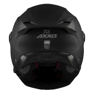 AXXIS Ghostfighter Solid A1 Mat Siyah Motosiklet Kaskı ( ÇENE AÇILIR )