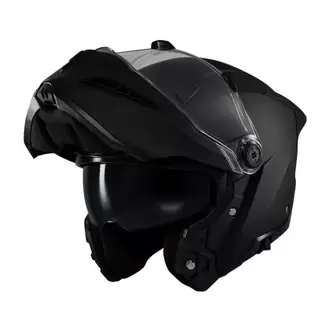 AXXIS Ghostfighter Solid A1 Mat Siyah Motosiklet Kaskı ( ÇENE AÇILIR )