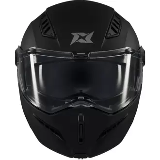 AXXIS Ghostfighter Solid A1 Mat Siyah Motosiklet Kaskı ( ÇENE AÇILIR )