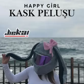 KASK PELUŞU  - HAPPY GİRL - 