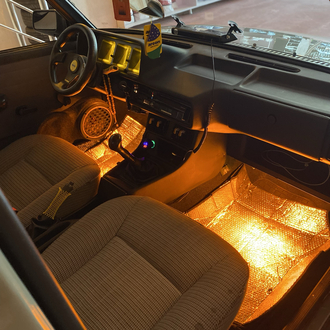 Amber ayakaltı parmak led 