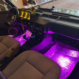 Pembe ayakaltı parmak led 