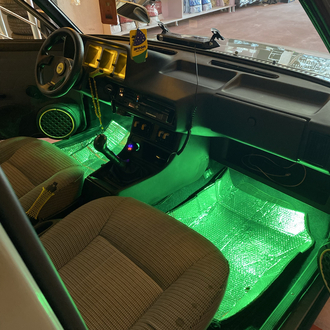 Yeşil ayakaltı parmak led 