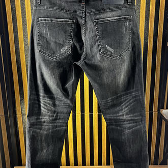 DSQUARED2 PREMİUM KOT PANTOLON TAŞLAMALI SİYAH 221 T