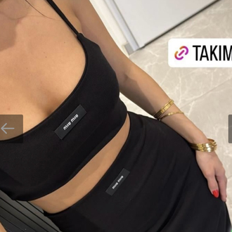 İkili crop etek takım