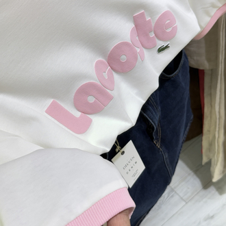 Logolu yazı baskı tişört pembe