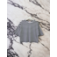 Siyah Çizgili Bisiklet Yaka Crop Top Oversize Kadın Basic Tişört