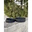 Black Lv Embossed Dog Collar-Leash Set. Desinger Dog Collar Set.